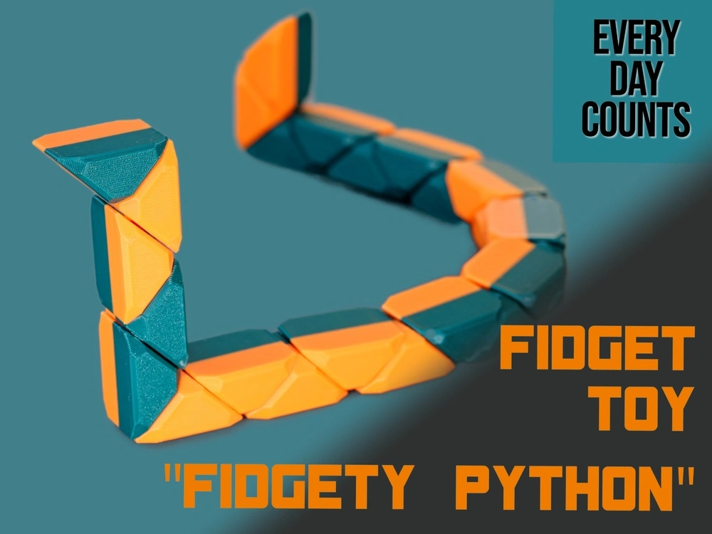 Fidget Toy: The Fidgety Python 来自 Every Day Counts - MakerWorld