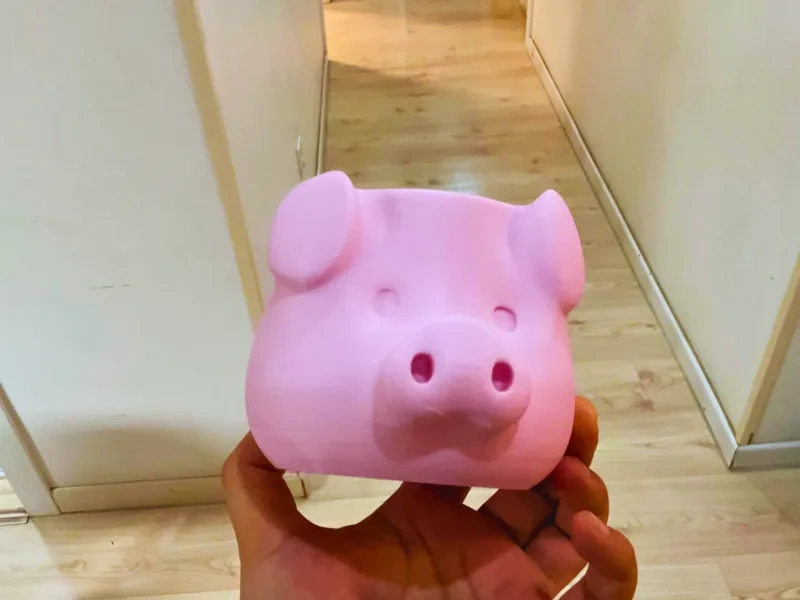 超实用超能装的可爱猪头笔筒