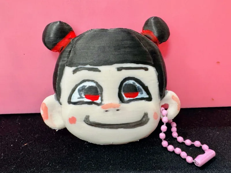 哪吒微笑脸钥匙扣小挂件