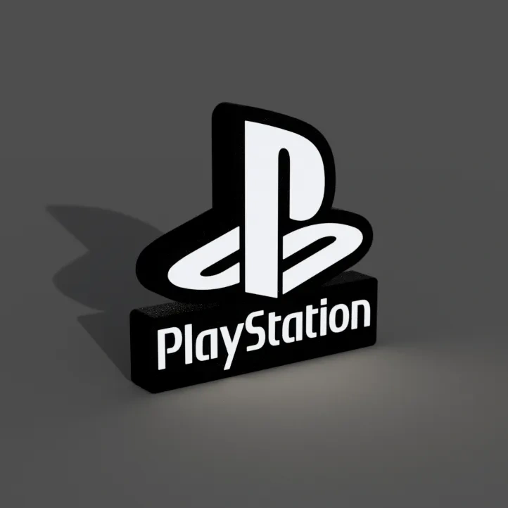 Playstation logo Lightbox LED Lamp - 免费 3D 打印模型 - MakerWorld