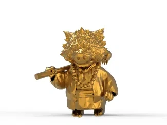 黑神话：八戒-宝石切面低切分模型