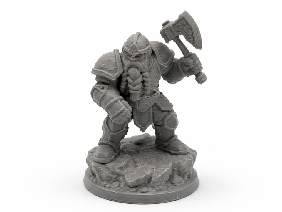 DnD 微缩模型 瑟莱恩·石拳 矮人战士 - 免费 3D 打印模型 - MakerWorld