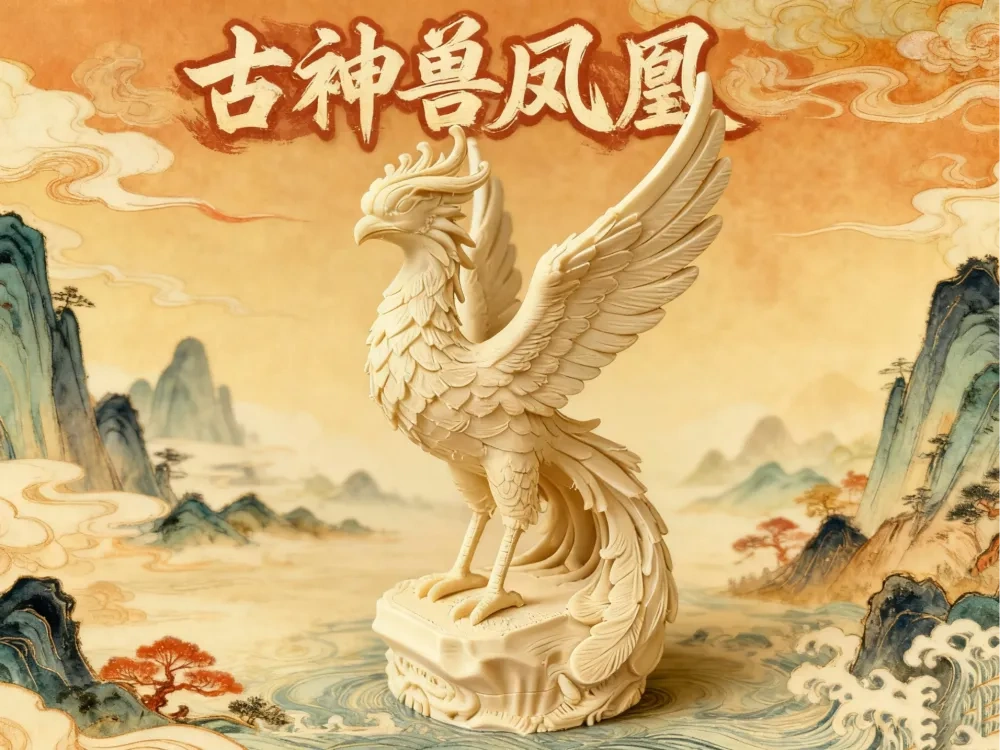 山海经异兽 古神兽凤凰 - 免费 3D 打印模型 - MakerWorld