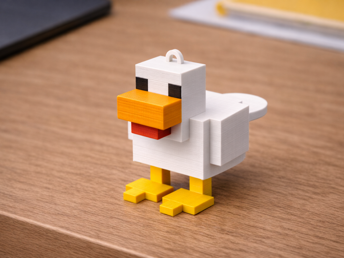 Minecraft 鸡小车硬币 - 免费 3D 打印模型 - MakerWorld