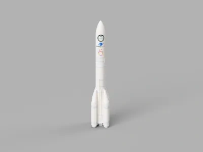 欧洲的Ariane 64火箭模型