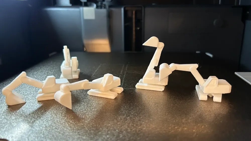 微型挖掘机（可活动关节的） 来自 Alec Prints - MakerWorld