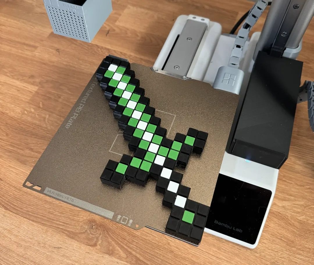 Minecraft风格双面可定制剑 来自 Creat3DWorks - MakerWorld