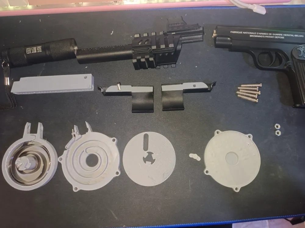 勃朗宁玩具手枪弹鼓，6毫米bb弹玩具枪 来自 user_1848702252 - MakerWorld