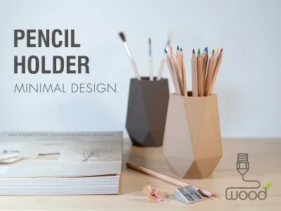 铅笔盒-极简木质设计