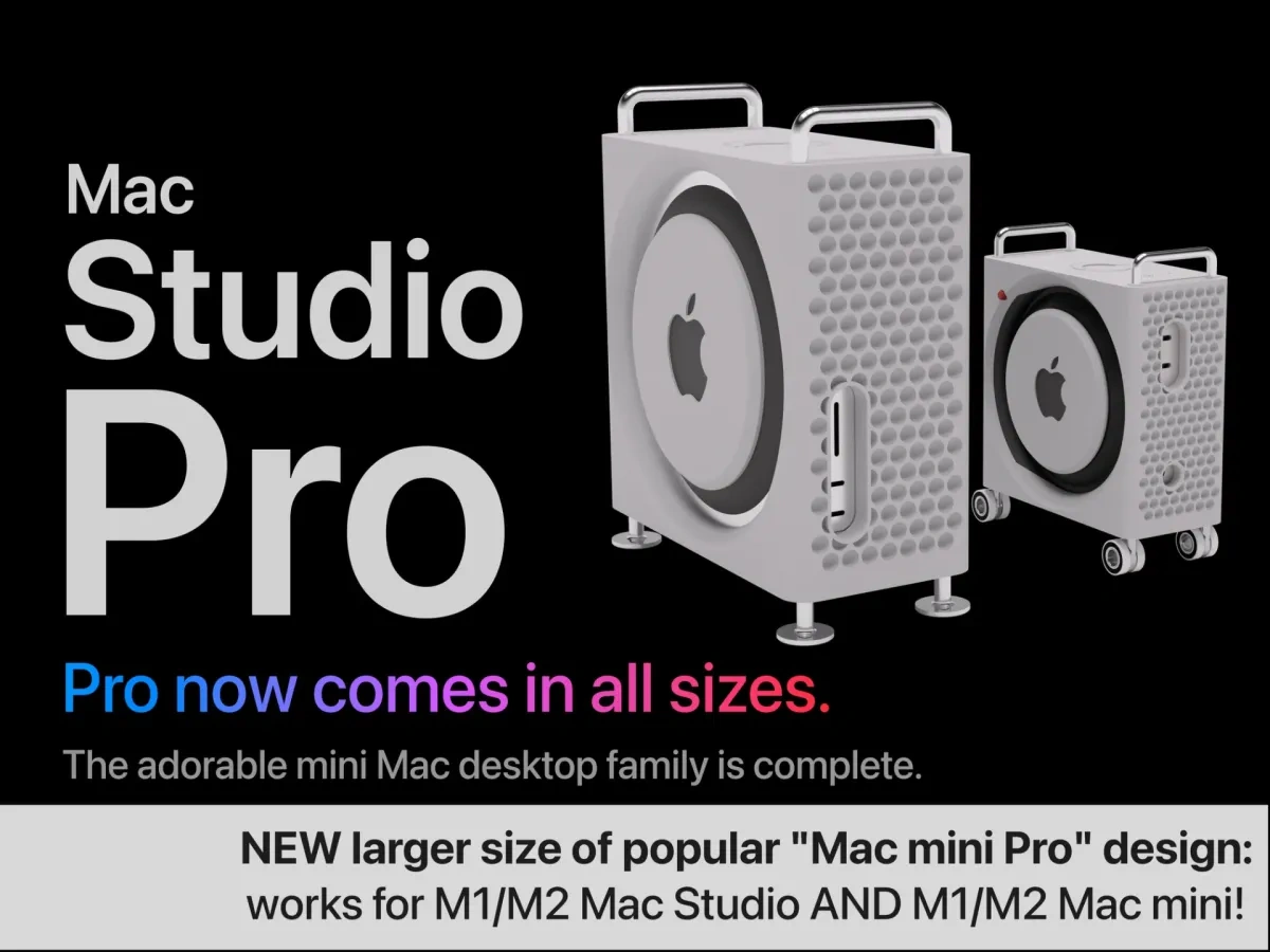 M1/M2 Mac Studio 和 Mac mini 的 Mac Pro 机箱 - 免费 3D 打印模型 - MakerWorld
