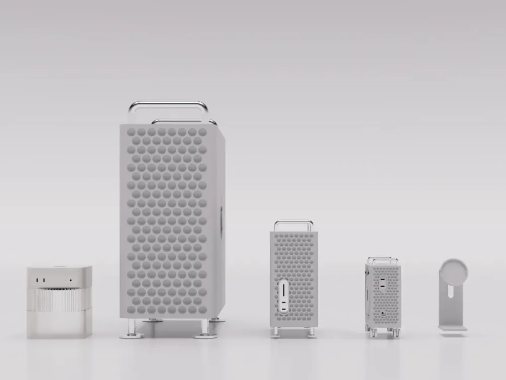 M1/M2 Mac Studio 和 Mac mini 的 Mac Pro 机箱 - 免费 3D 打印模型 - MakerWorld