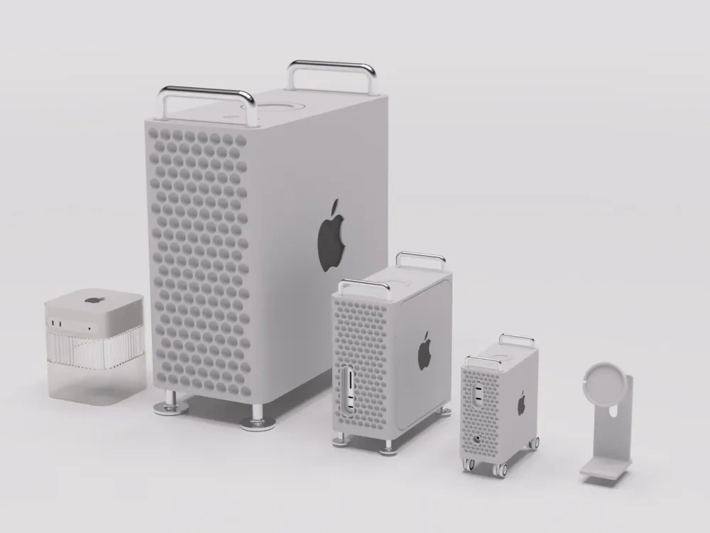 M1/M2 Mac Studio 和 Mac mini 的 Mac Pro 机箱 - 免费 3D 打印模型 - MakerWorld