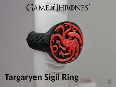 Targaryen家族徽章戒指 - 冰与火之歌