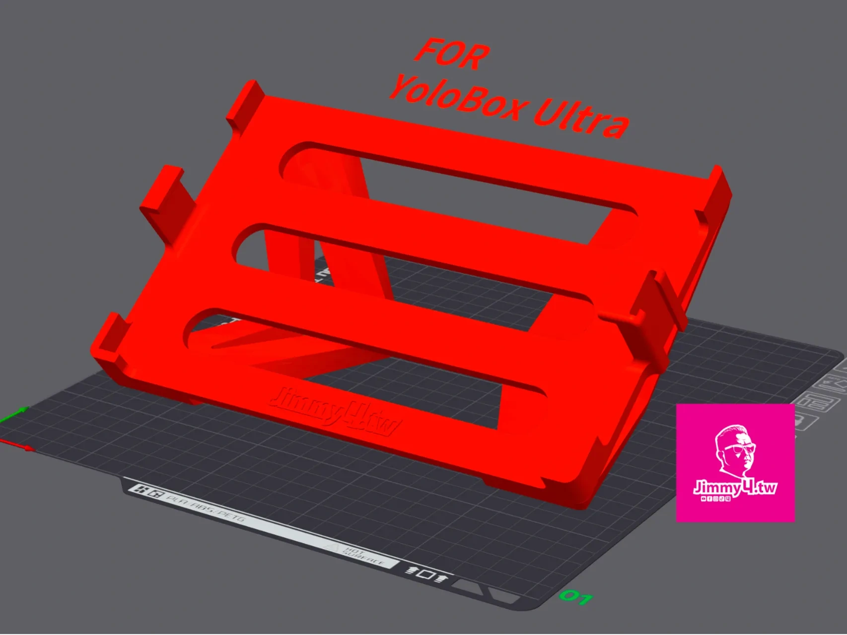 YoloBox Ultra Stand 直播机 直立横式站立架 来自 JFamily4TW - MakerWorld