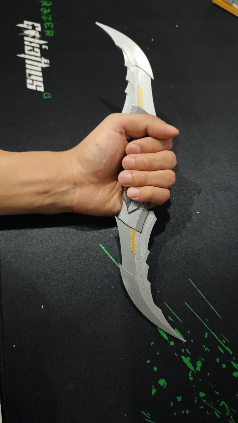 双刃爪子刀(双重形态)双刃飞刀 来自 3D武器商 - MakerWorld