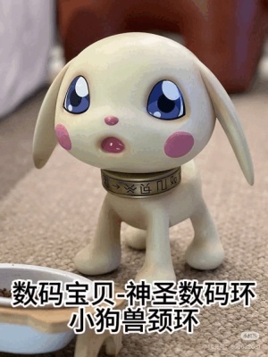 神圣数码环 数码宝贝 小狗兽颈环