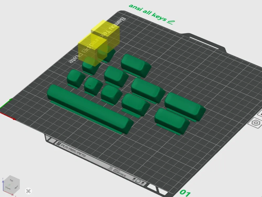 KSA 外形键帽 ANSI 全套 30 度倾斜 - 免费 3D 打印模型 - MakerWorld