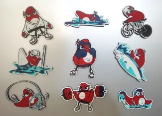 Paris 2024 Olympics SPORTS Fridge Magnets