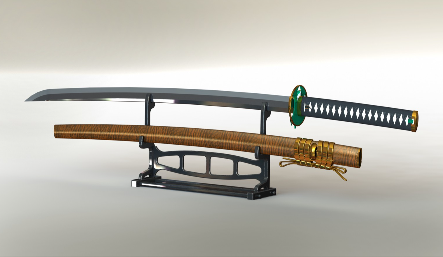 武士刀,含刀架 来自 小帆哥 - MakerWorld