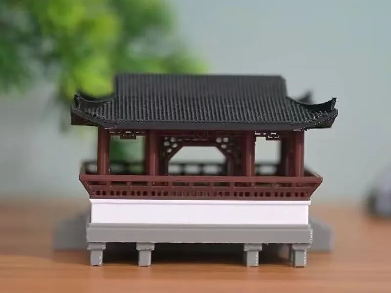 古建筑模型微景观假山盆景装饰复古拙政园