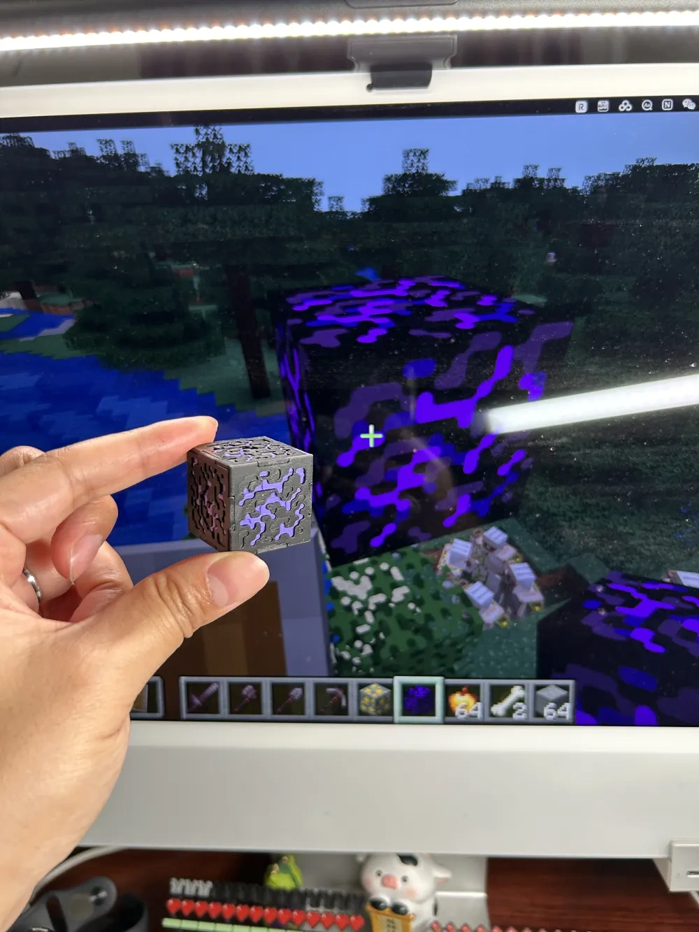 我的世界 Minecraft 新设计黑曜石方块,无竹屎,简易安装 - 免费 3D 打印模型 - MakerWorld