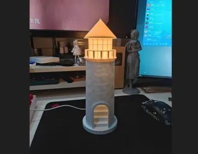 夜灯 氛围灯 灯塔 lighthouse castle Night light