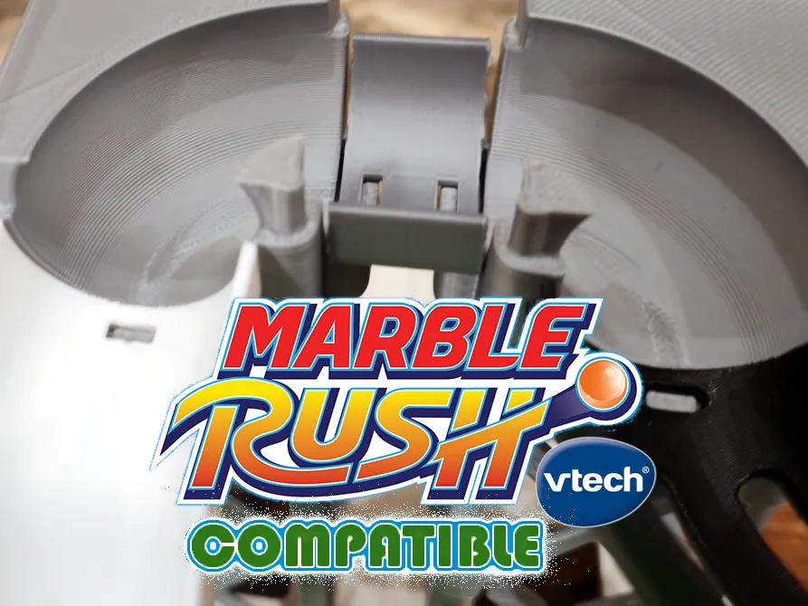 弹珠跑道 - 超短轨道 - VTech Marble Rush 二次创作 - 来自 GregO MakerWorld：免费下载 3D 模型