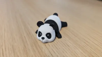 熊猫-关节玩偶键链