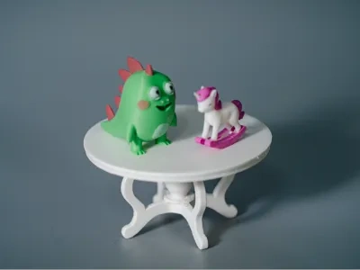 微缩小圆桌