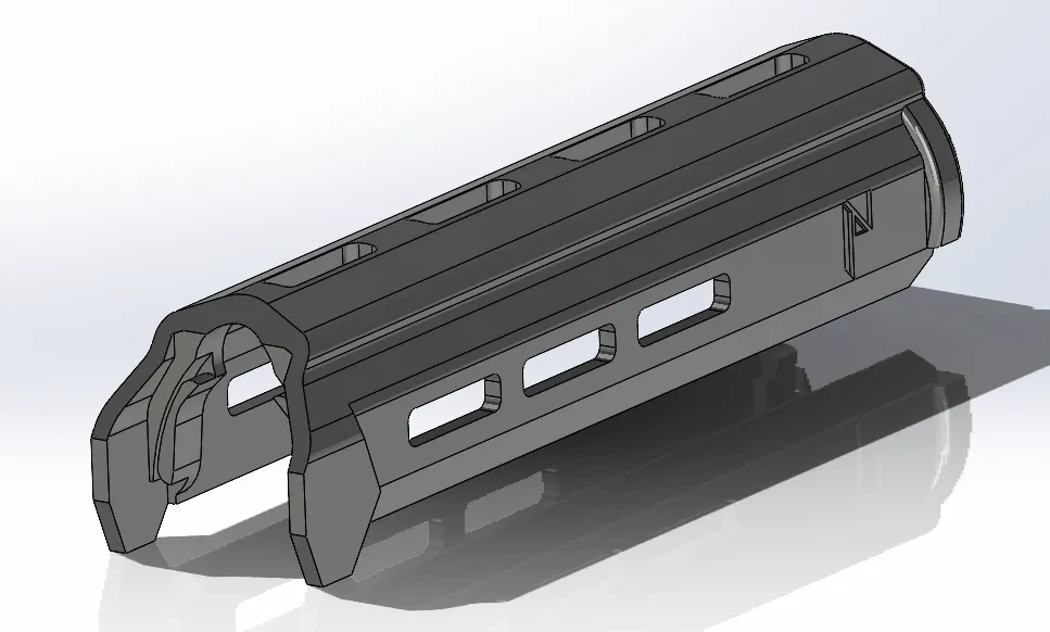 定制嵌入式MLOK护木 - 免费 3D 打印模型 - MakerWorld