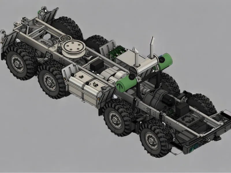 太拖拉815VT 8×8 RC模型 转向舵机 绞盘舵机安装位