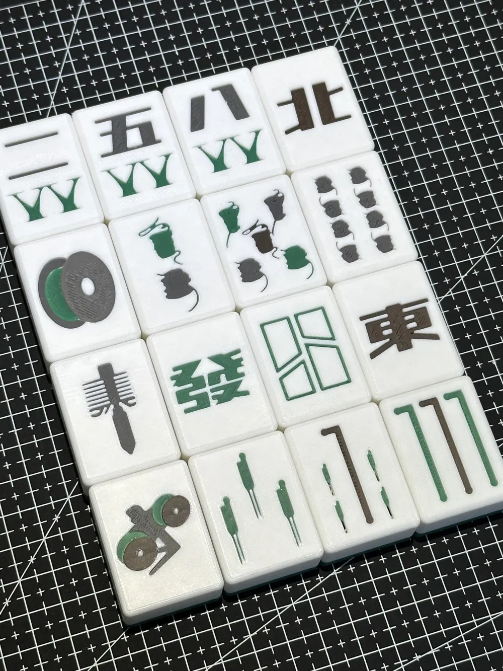 【3D打印风格麻将】竹屎/料盘/擦嘴条/AMS/支撑树/热端/拓竹logo - 免费 3D 打印模型 - MakerWorld