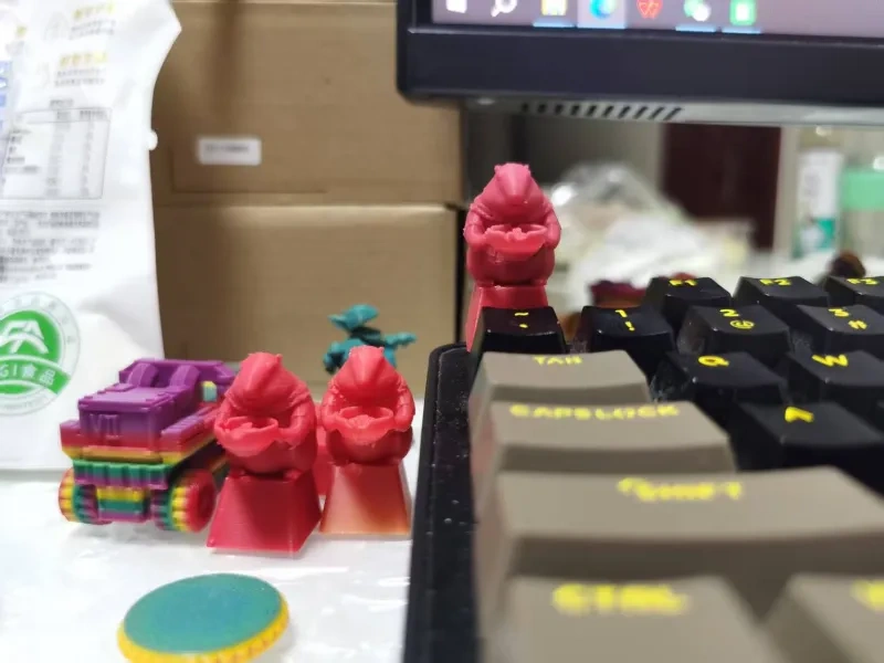 哪吒2在干饭的土拨鼠键帽