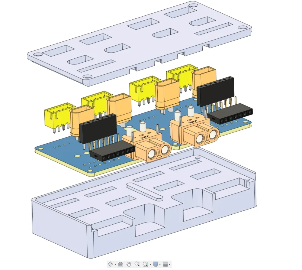 3S锂电串连充电器双联分体直插版 来自 米兰天下 MakerWorld:免费下载 3D 模型