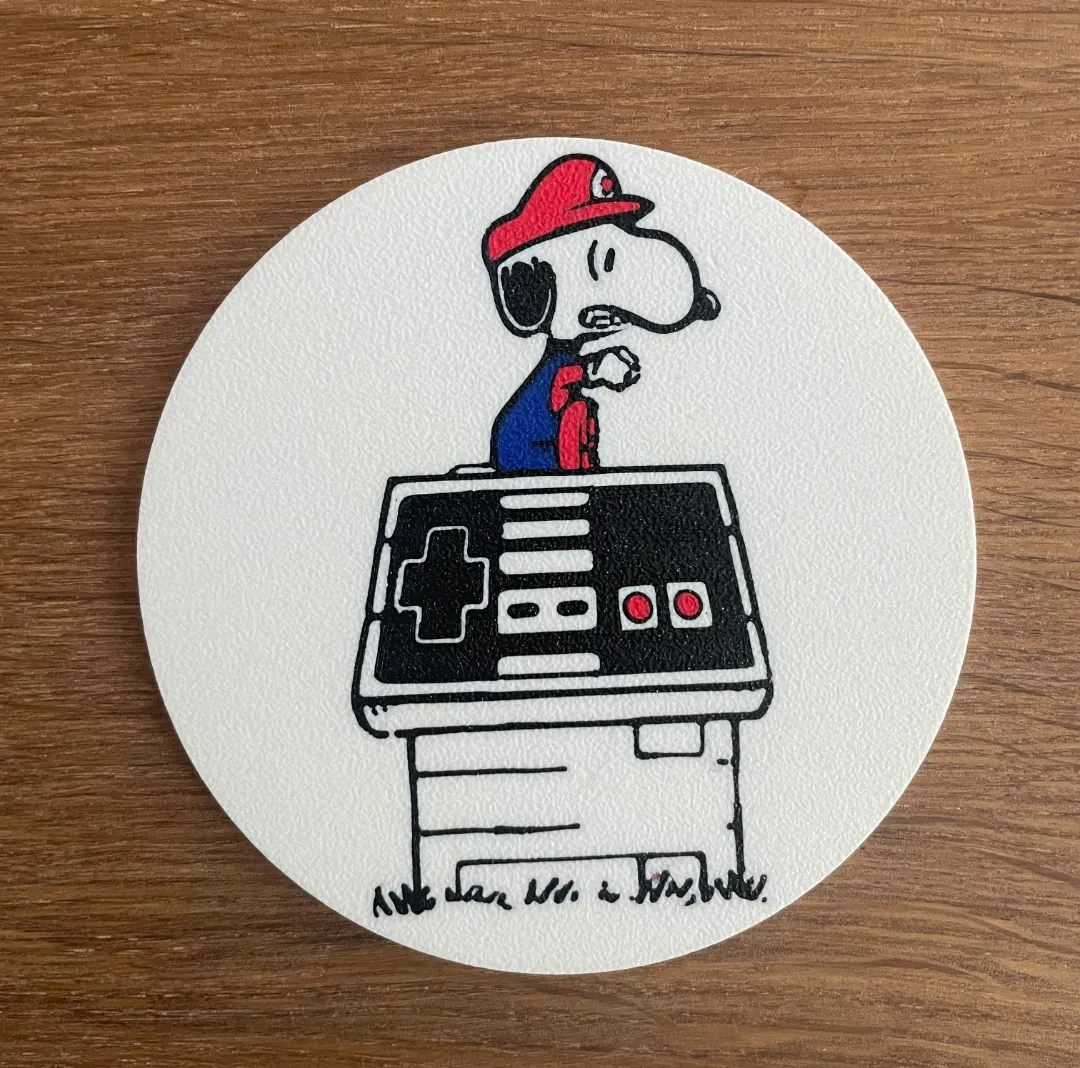 Snoopy Mario Kart Coaster / 4 color / Drink holder 来自 3D Prints This ...