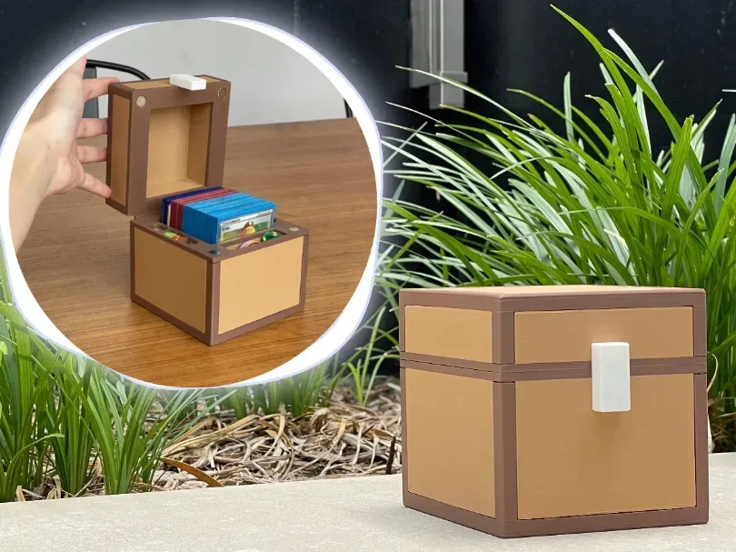 Minecraft 宝箱卡牌盒 - 免费 3D 打印模型 - MakerWorld