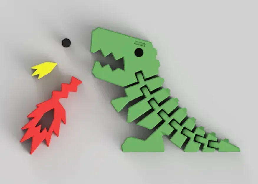 Mini Dino Keychain Set
