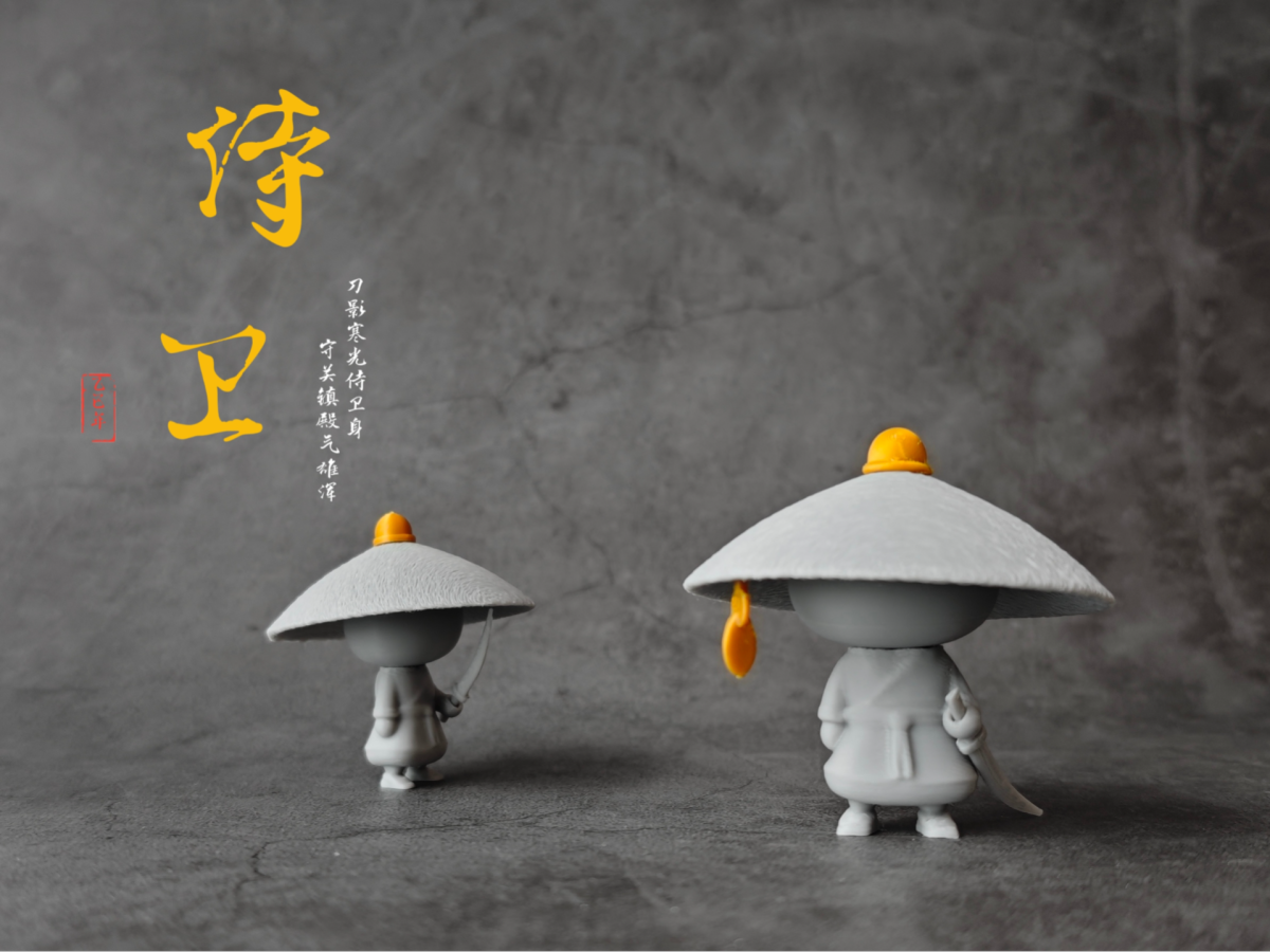 带刀侍卫 中国古代武侠微缩模型工艺品摆件 - 免费 3D 打印模型 - MakerWorld