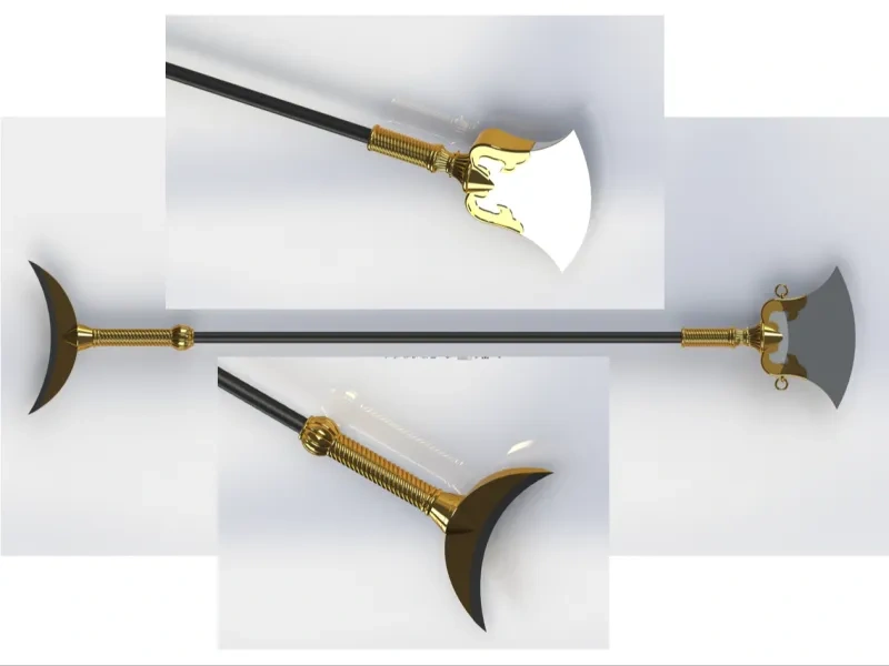 沙和尚禅杖-鲁智深62斤水磨禅杖来自caili-29W MakerWorld：免费下载3D 模型