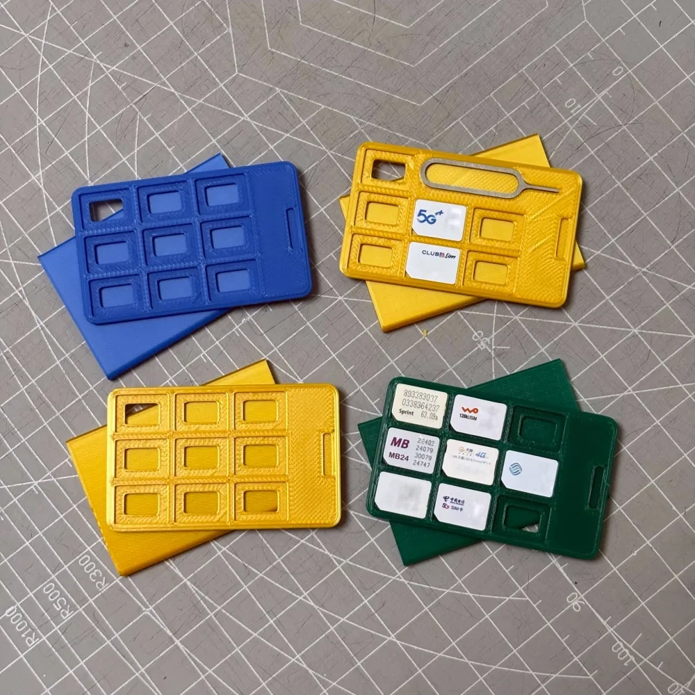 nano sim box sim卡 收纳盒 二次创作 - 来自 统一馒头 MakerWorld：免费下载 3D 模型