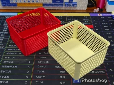 可堆叠镂空收纳盒