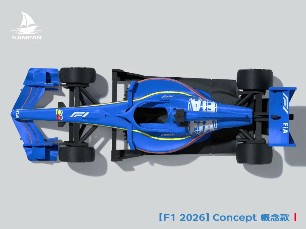 【FIA】官方发布 2026款F1赛车Concept 概念款涂装 组装/轮胎可动 - 免费 3D 打印模型 - MakerWorld