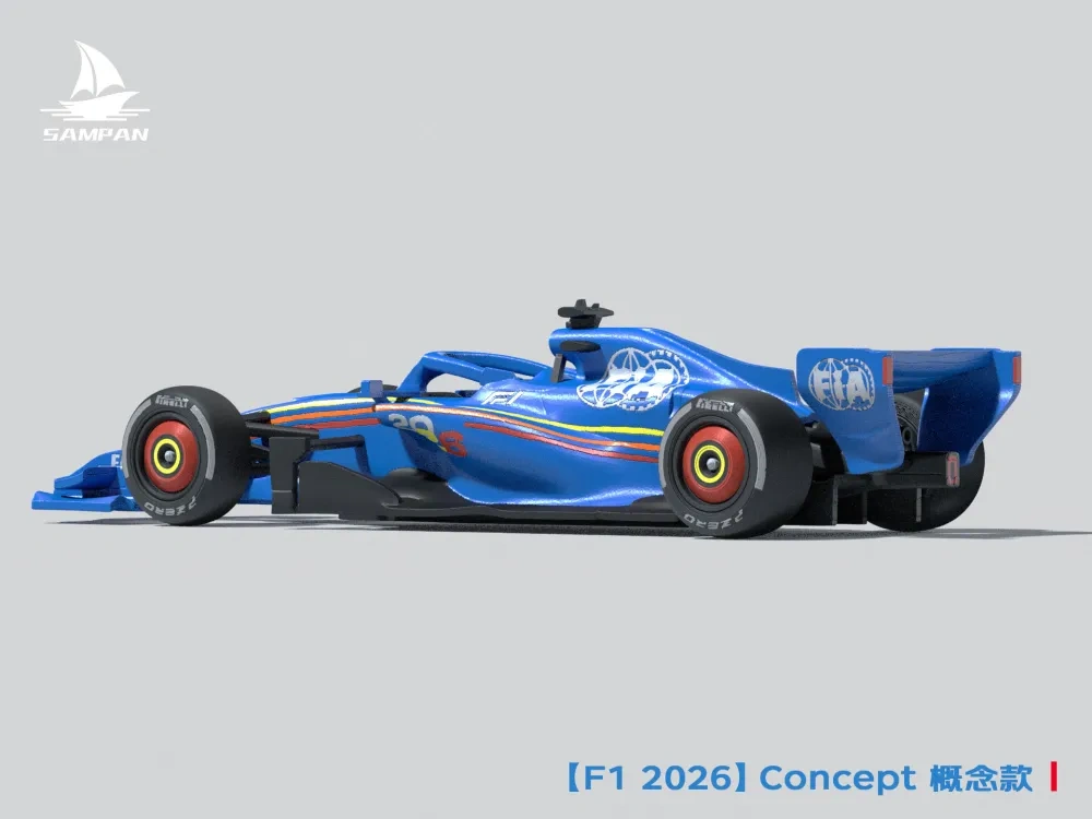 【FIA】官方发布 2026款F1赛车Concept 概念款涂装 组装/轮胎可动 - 免费 3D 打印模型 - MakerWorld