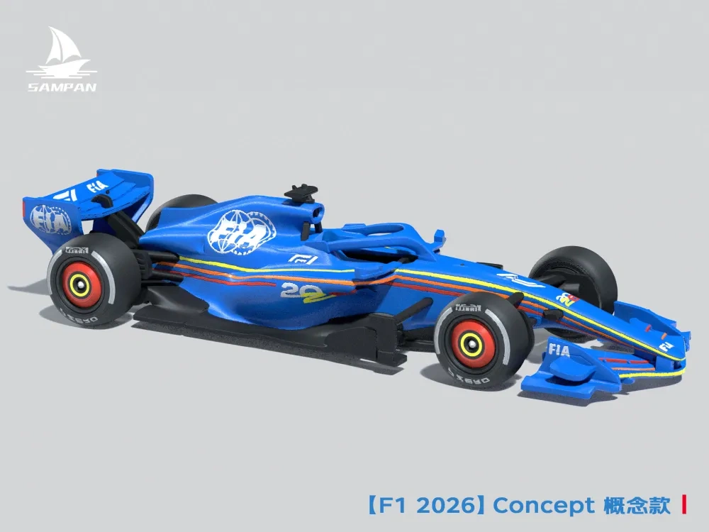 【FIA】官方发布 2026款F1赛车Concept 概念款涂装 组装/轮胎可动 - 免费 3D 打印模型 - MakerWorld