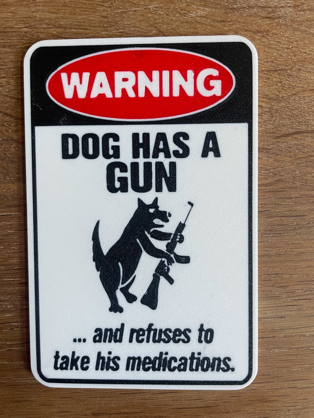 Funny Warning Sign / Dog / Gun / Wall Art / 来自 3D Prints This Week ...