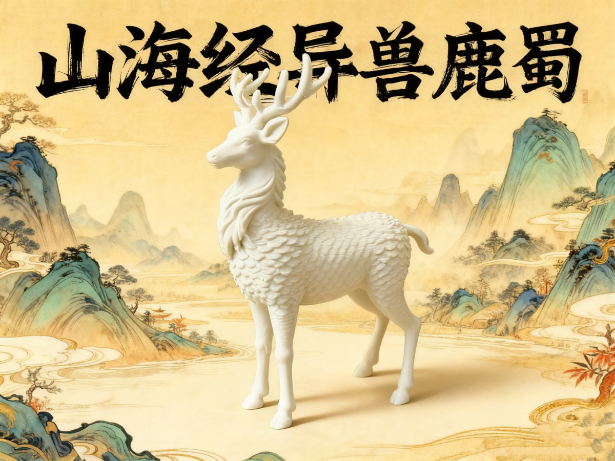 山海经异兽鹿蜀 古神兽鹿蜀模型摆件 - 免费 3D 打印模型 - MakerWorld