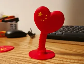 中国心-弹簧摇头玩具-钥匙扣
