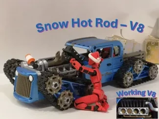 圣诞老人的热棒 - 雪 V8