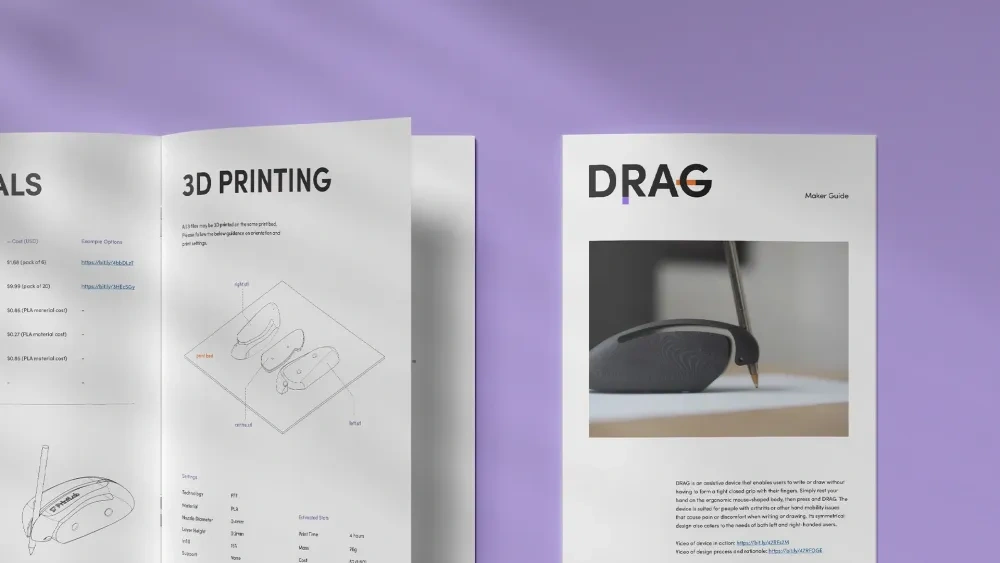 DRAG | 助力写作和绘画装置 来自 PrintLab - MakerWorld