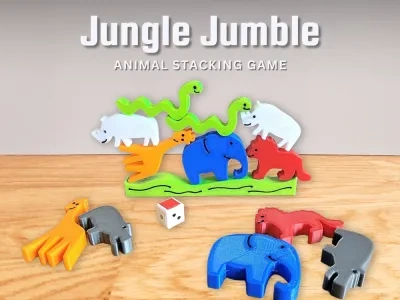 丛林混乱：动物堆叠游戏